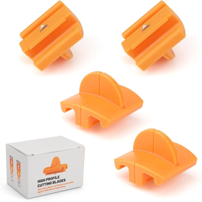 PROSOCOOL 157400-1001 Paper Trimmers Blades Replacement for Fiskars Paper Trimmer TripleTrack High Profile Blades, 12" Portable Paper Cutter Style I Blade 1968701005-4 Pack - Image 1